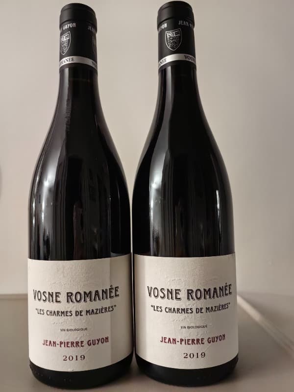 2 x Vosne-Romanée, Les Charmes de Mazières, Jean-Pierre Guyon, 2019