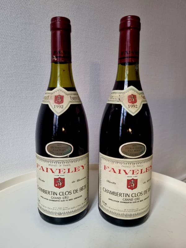 2 x Chambertin-Clos de Bèze, Faiveley, Grand Cru, 1992