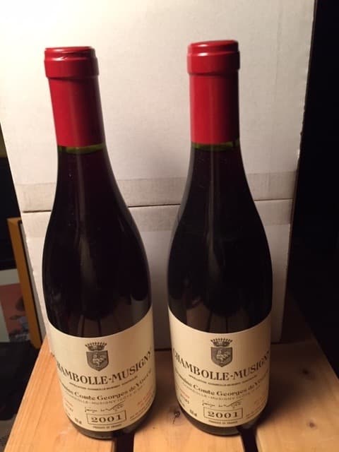 2 x Chambolle-Musigny, Domaine Comte Georges de Vogüé, 2001