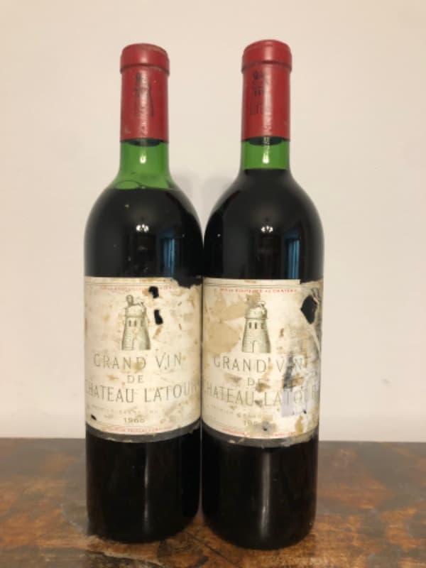 2 x Grand Vin de Château Latour, Pauillac, 1968
