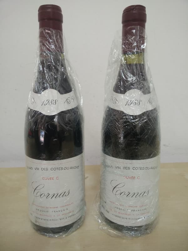 2 x Cornas, Cuvée C, Marcel Juge, 1988