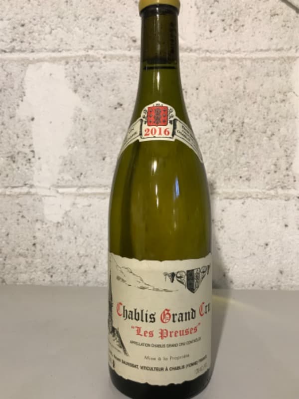 Chablis Grand Cru, les Preuses, Vincent Dauvissat, 2016