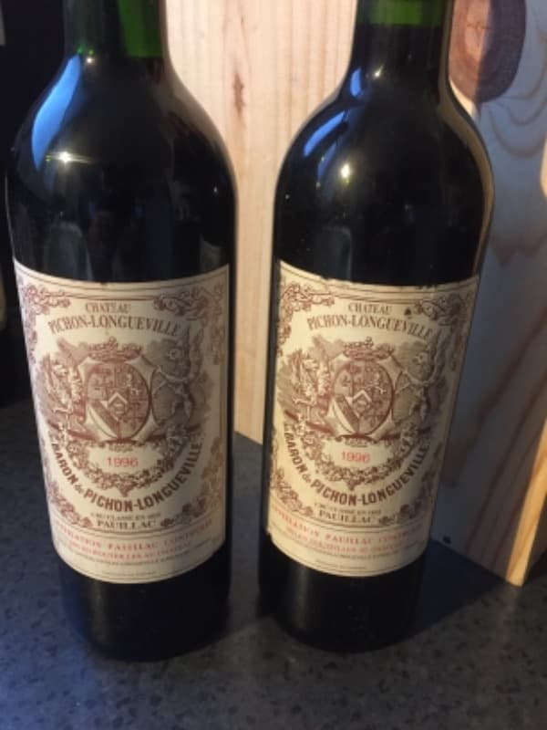 2 x Baron, Château Pichon Longueville, Pauillac, 1996