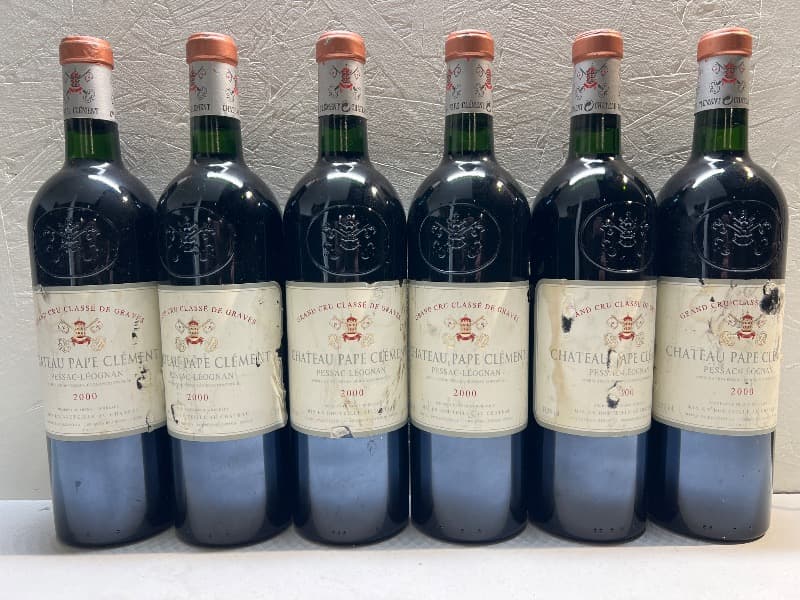 6 x château Pape Clément, Pessac-Léognan, 2000