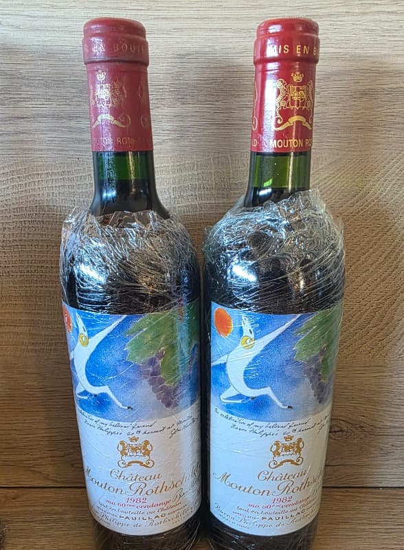 2 x Château Mouton Rothschild, Pauillac, 1982