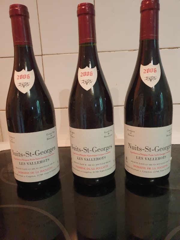 3 x Nuits-Saint-Georges, Les Vallerots, Domaine de la Poulette, 2006