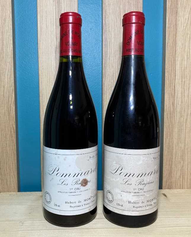 2 x Pommard, 1er Cru "Les Rugiens", Hubert de Montille, 1988