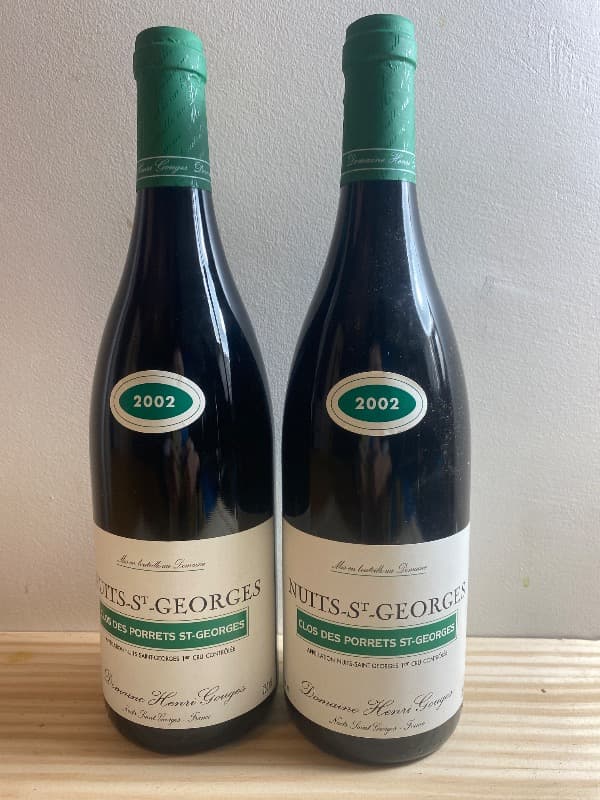 2 x Nuits-Saint-Georges, 1er Cru Clos des Porrets St-Georges, Domaine Henri Gouges, 2002