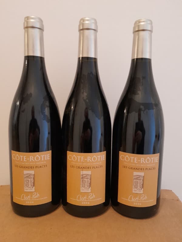 3 x Côte-Rôtie, Les Grandes Places, Clusel Roch, 2006