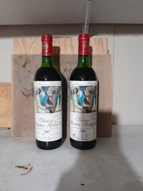 2 x Château Mouton Rothschild, Pauillac, 1973