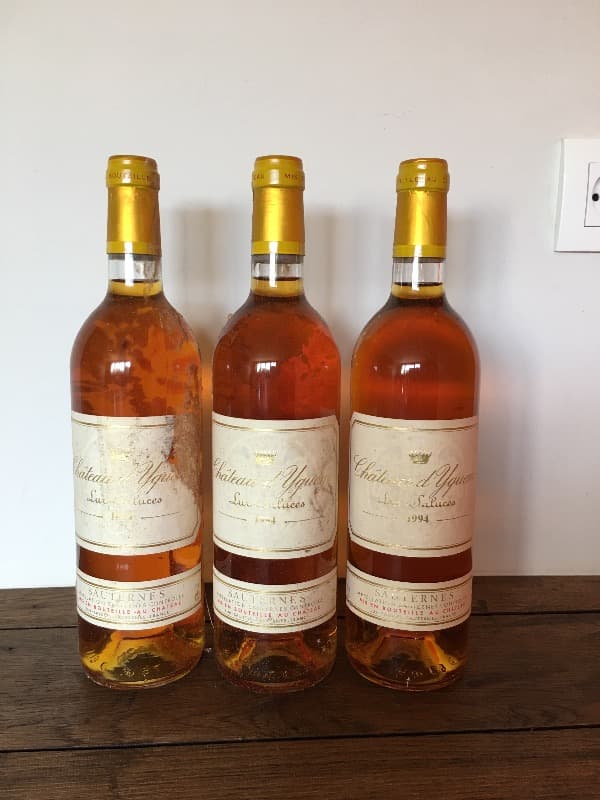 3 x Château d'Yquem, Sauternes, 1994