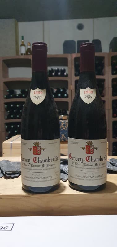 2 x Gevrey-Chambertin, Lavaux Saint-Jacques - 1er Cru, Denis MORTET, 1999