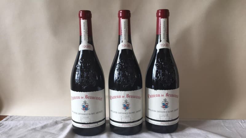 3 x Châteauneuf-du-Pape, Château de Beaucastel, 1998