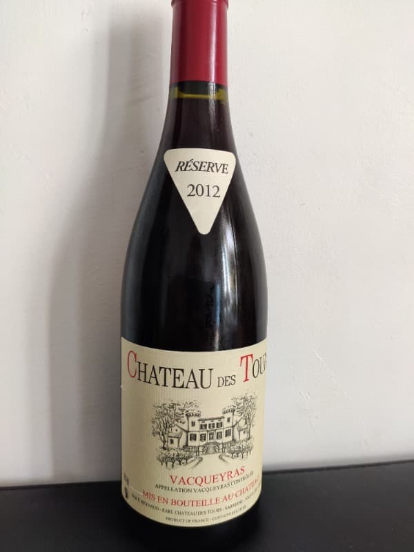 Vacqueyras, Château des Tours, 2012