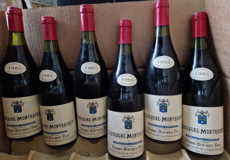 6 x Chassagne-Montrachet, Pierre Bourée Fils, 1985