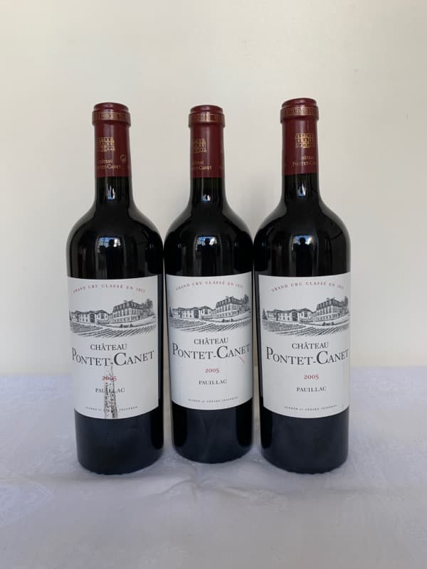 3 x Château Pontet Canet, Pauillac, 2005
