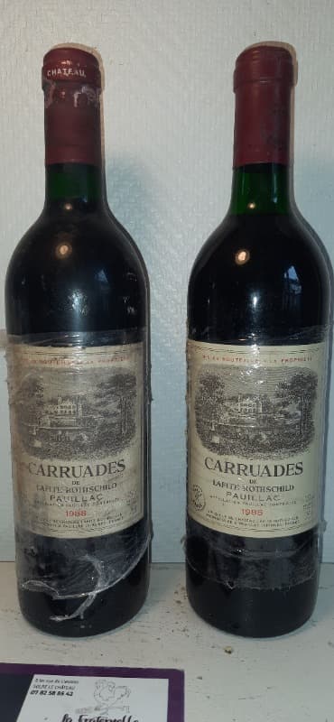 2 x Carruades de Lafite, Lafite Rothschild, Pauillac, 1988