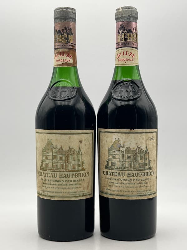 2 x Château Haut-Brion, Graves, 1969