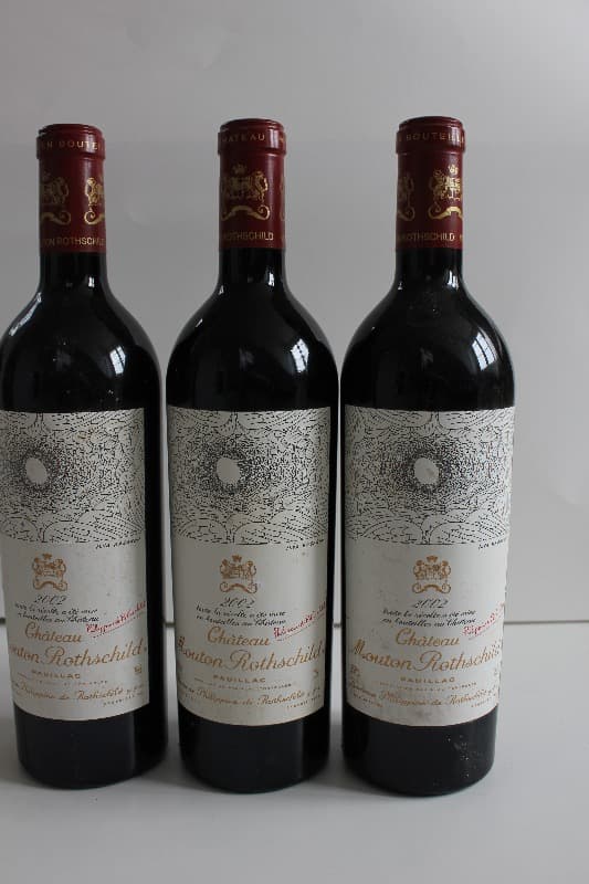 3 x Château Mouton Rothschild, Pauillac, 2002