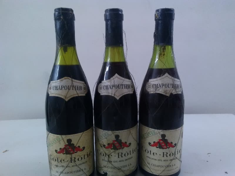 3 x Côte-Rôtie, Chapoutier grande cuvée, 1953