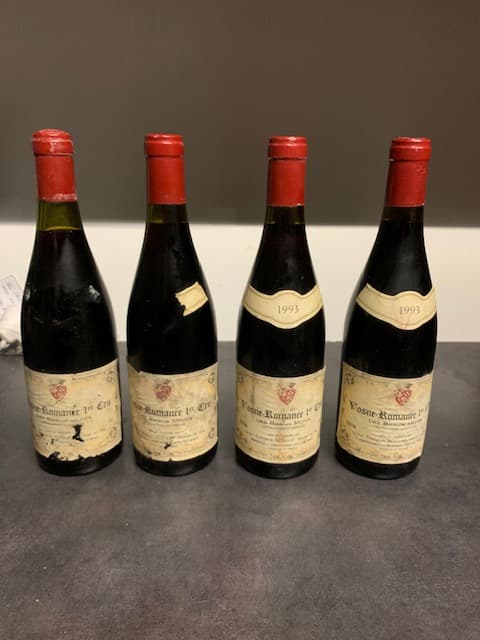 4 x Vosne-Romanée, Les beaux monts, Domaine Noëllat, 1993