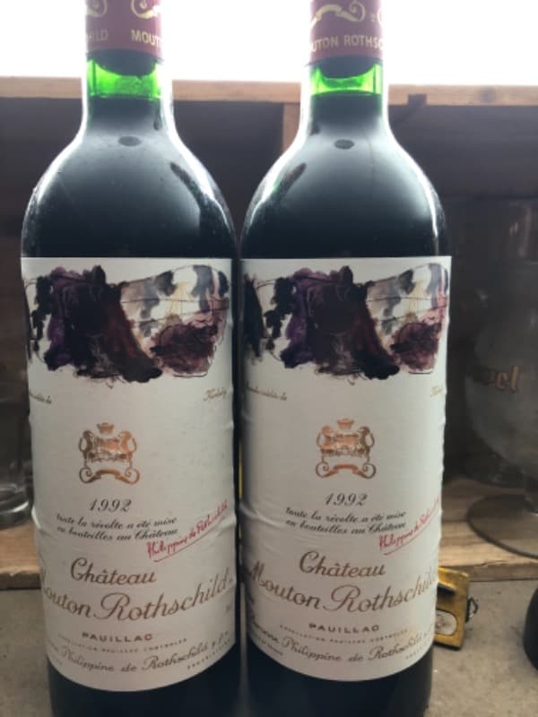 2 x Château Mouton Rothschild, Pauillac, 1992