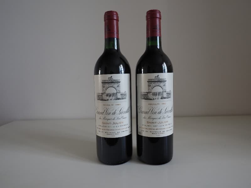 2 x Grand Vin de Léoville du Marquis de las Cases, Saint-Julien, 1989