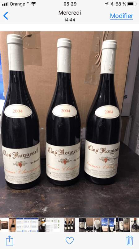3 x Le Bourg, Saumur Champigny, Clos Rougeard, 2004