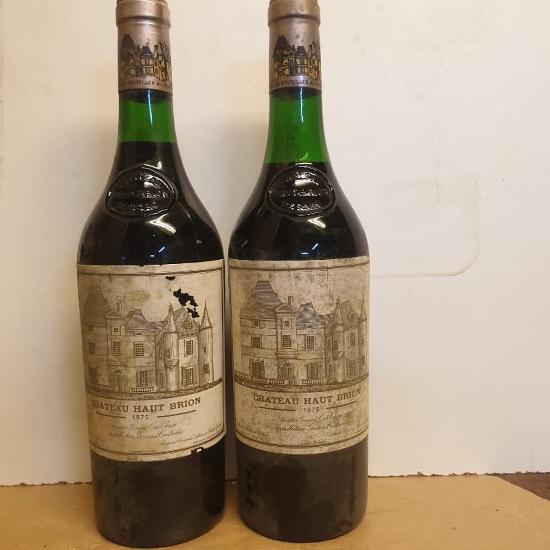 2 x chateau haut Brion, château Haut brion, Pessac-Léognan, 1975