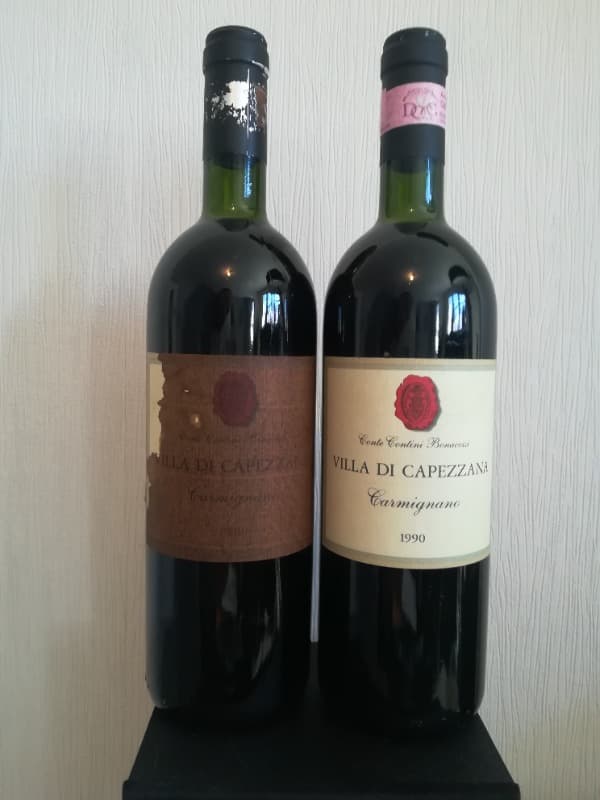 2 x Villa Di Capezzana, Conte Contini Bonacossi, Carmignano, 1990