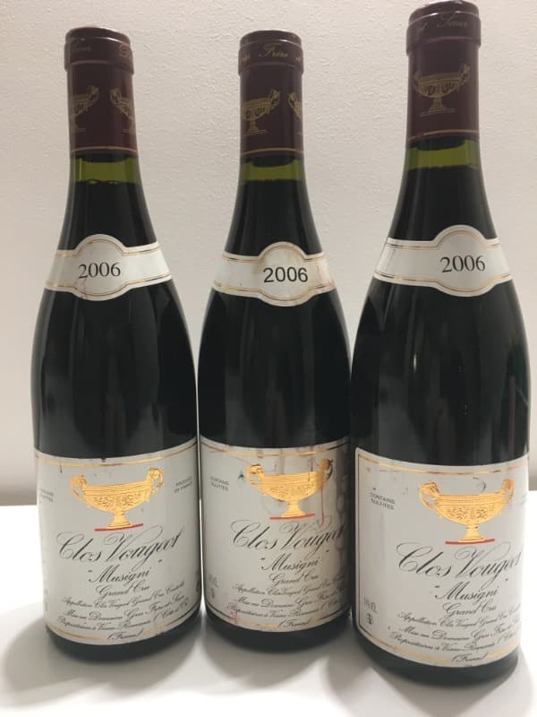 3 x Clos de Vougeot, Musigni, Gros Frere et Soeur, 2006