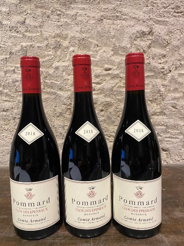 3 x Pommard, 1er Cru - Clos des Epeneaux, domaine Comte Armand, 2018