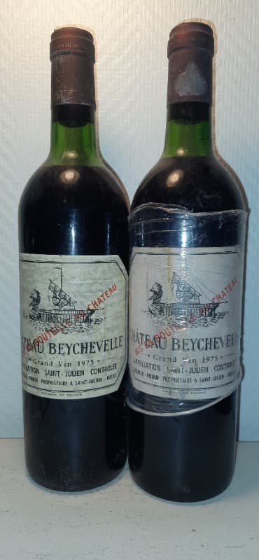 2 x Château Beychevelle, Saint-Julien, 1975