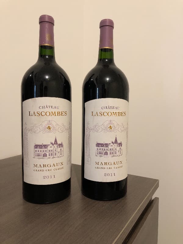 2 x Château Lascombes, Margaux, 2011 (Magnum)