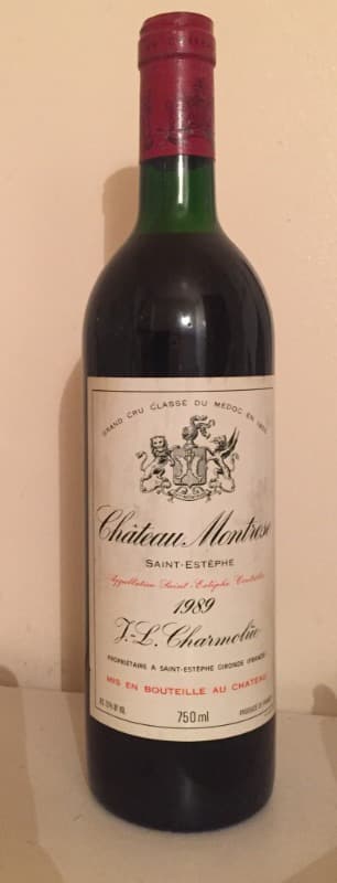 château Montrose, Saint-Estèphe, 1989