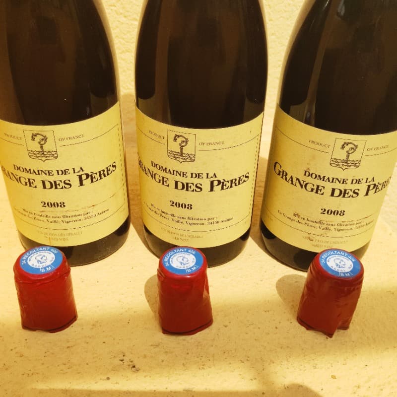3 x domaine de la Grange des Pères, Vin de Pays de l'Hérault, 2008