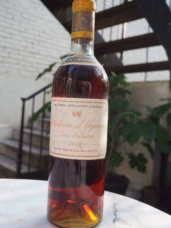 Château d'Yquem, Sauternes, 1958