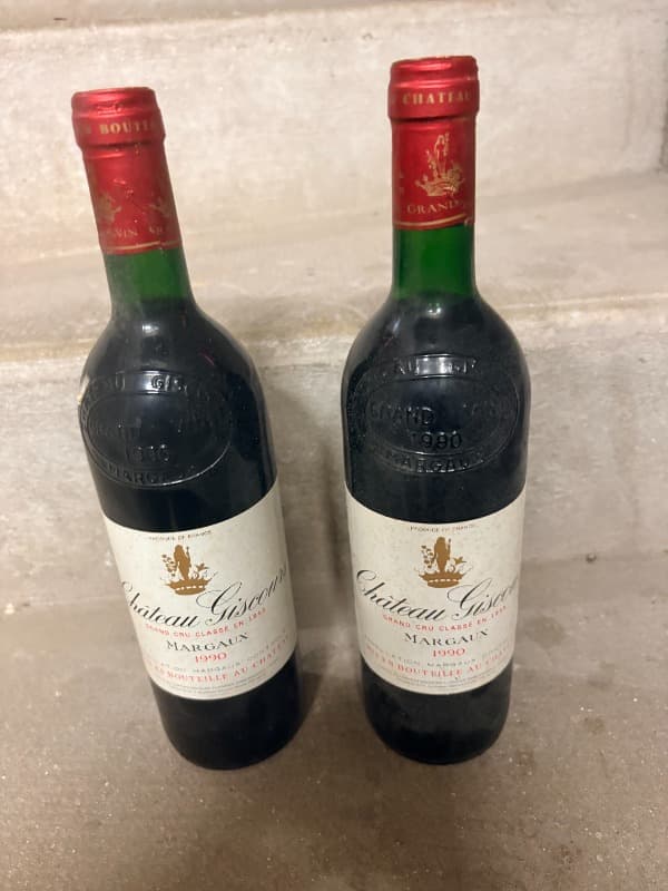 2 x Château Giscours, Margaux, 1990