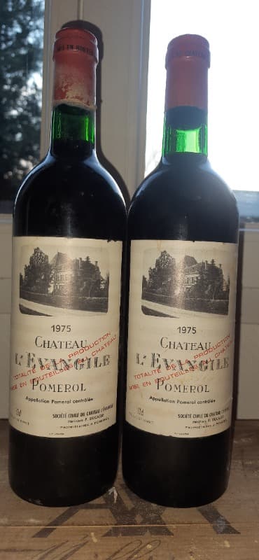 2 x Château l'évangile, Pomerol, 1975