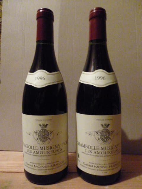 2 x Chambolle-Musigny, Les Amoureuses - 1er Cru, Moine-Hudelot, 1996