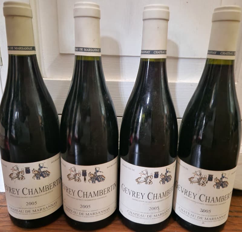 4 x Gevrey-Chambertin, Château de Marsannay, 2005