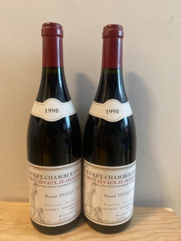 2 x Gevrey-Chambertin, 1er Cru Lavaux-St-Jacques, Bernard Dugat-Py, 1998