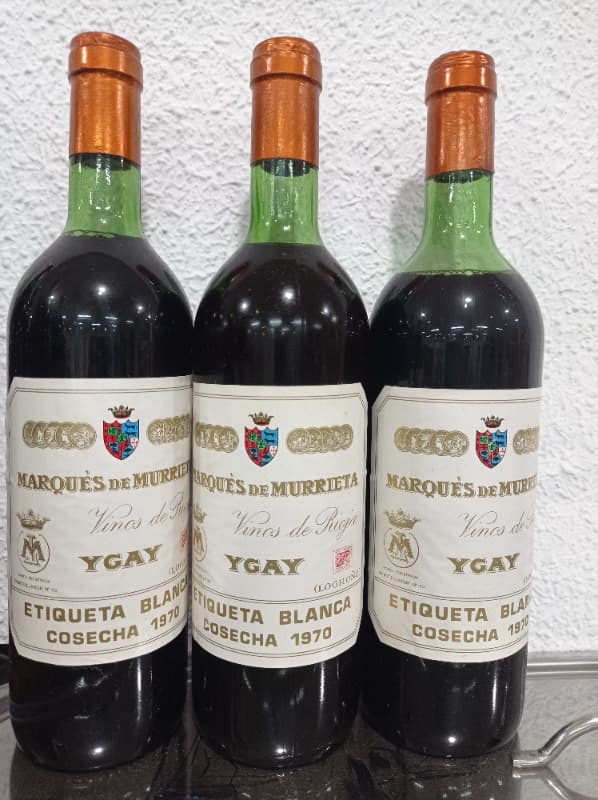 3 x Gran Reserva, Marqués De Murrieta Ygay, Rioja, 1970