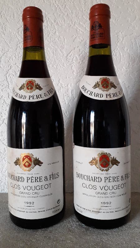 2 x Clos de Vougeot, Bouchard père et fils, 1992