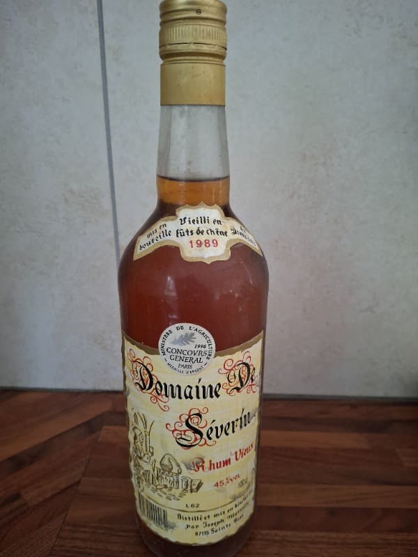 Rhum Vieux Agricole, Domaine de Séverin, Rhum, 1989