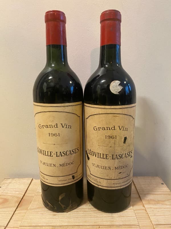 2 x Grand Vin Léoville-Lascases (mise Nicolas), Saint-Julien, 1961