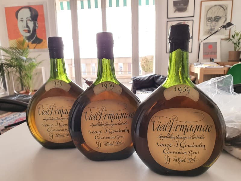 Vieil Armagnac Vintage, veuve Goudoulin, Armagnac, 1959