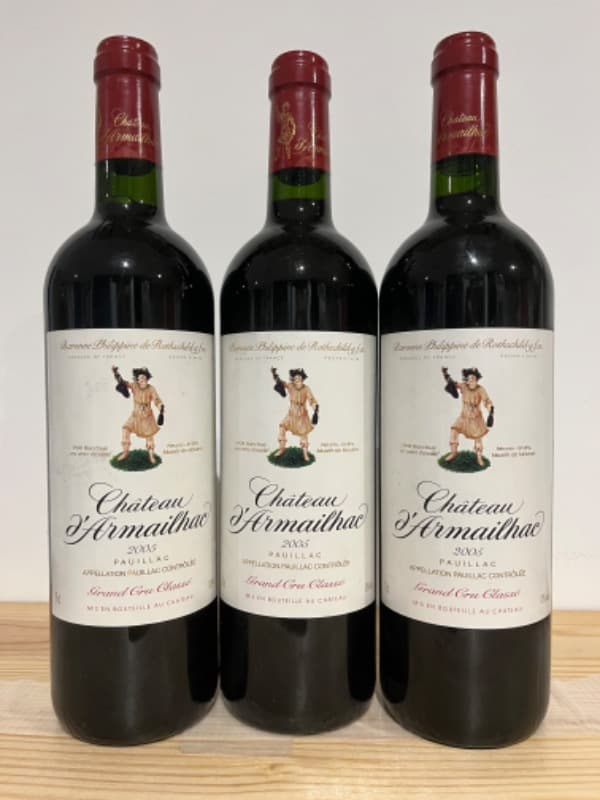 3 x Château d’Armailhac, Pauillac, 2005