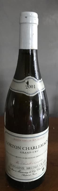 Corton-Charlemagne, Grand cru, Bruno Clair, 2001