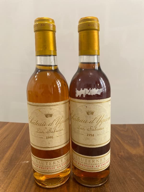 2 x Château d’Yquem, Sauternes, 1991/1994 (37,5cl)